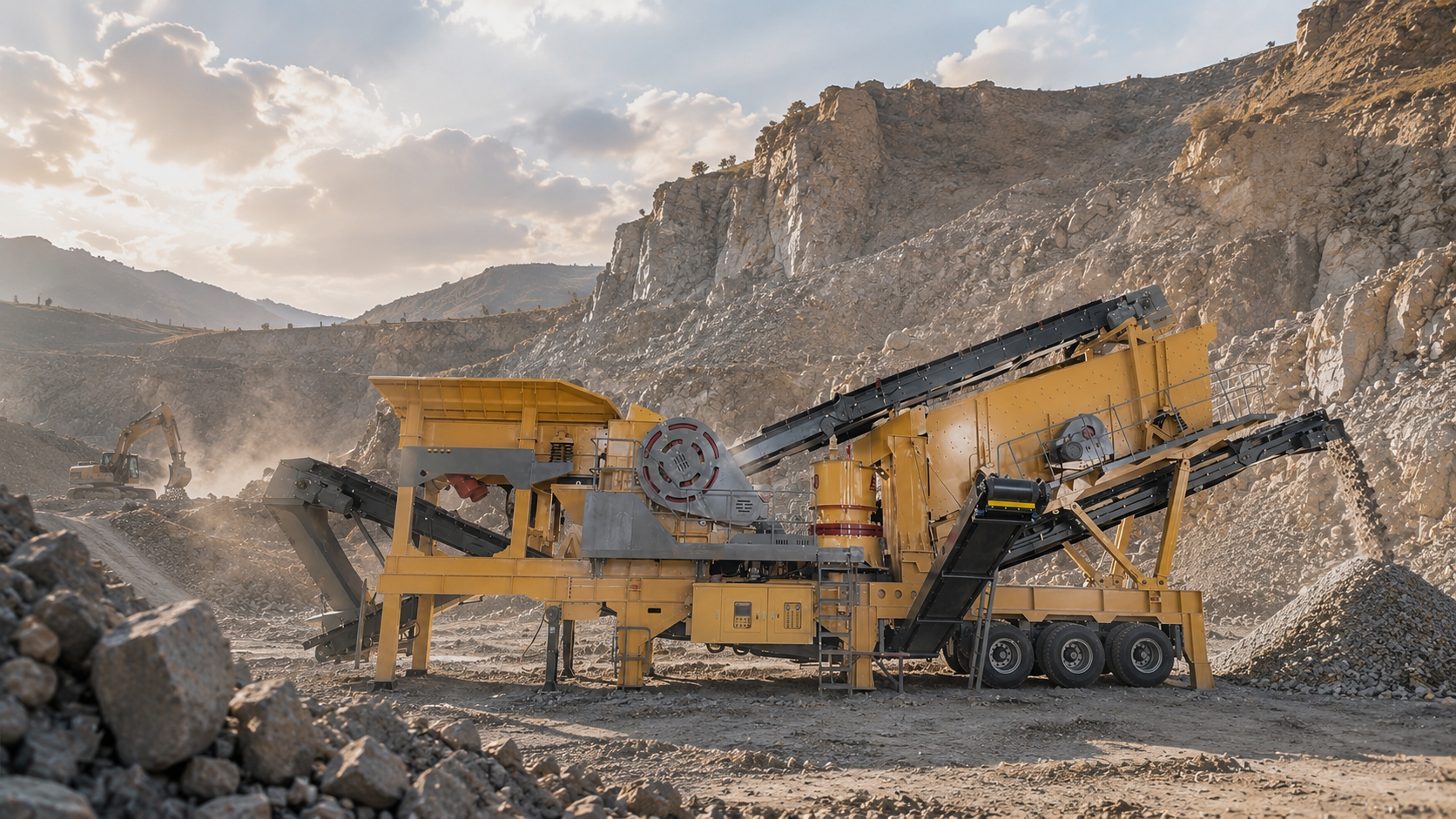LTH150-4 Mobile Crushing Plant for Aggregate Production